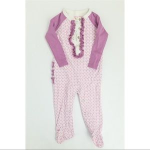 Tiptoe & whisper 3-6 months purple onzie
